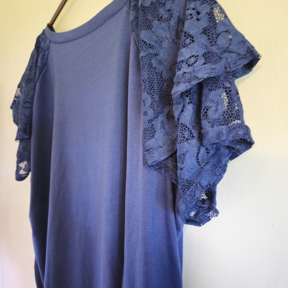 NWOT Ruffled Sleeve Top  *clearance* - Picture 5 of 5